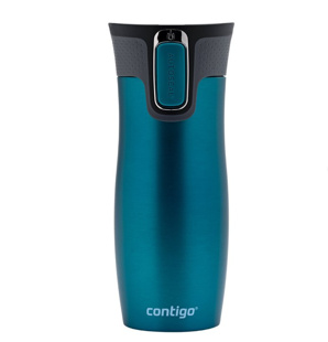 Contigo Autoseal® 0.47L West Loop SS Travel Mug Turkuaz için detaylar