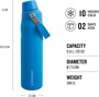 Stanley 0.6L The Iceflow™ Fast Flow Bottle - Yalıtımlı Çelik Şişe - Azure için detaylar