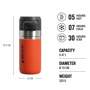 Stanley 0.47L The Quick Flip  Water Bottle - Tigerlily için detaylar