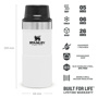 Stanley 0.35L İnce Gövde Classic Trigger-Action Travel Mug - Beyaz için detaylar