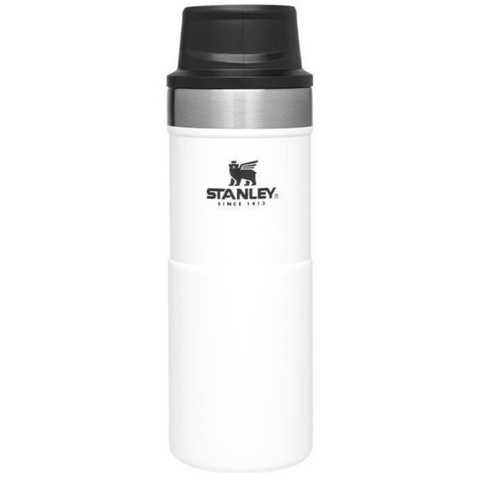 Stanley 0.35L İnce Gövde Classic Trigger-Action Travel Mug - Beyaz için detaylar